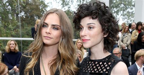 Cara and Annie Clark were the perfect couple at London Fashion 